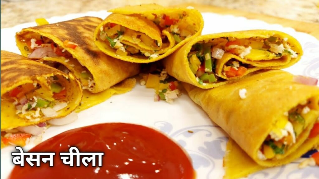 Besan Chila Indian Breakfast