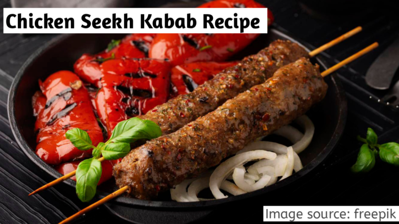 20 mins Indian Style Chicken Seekh Kabab Recipe