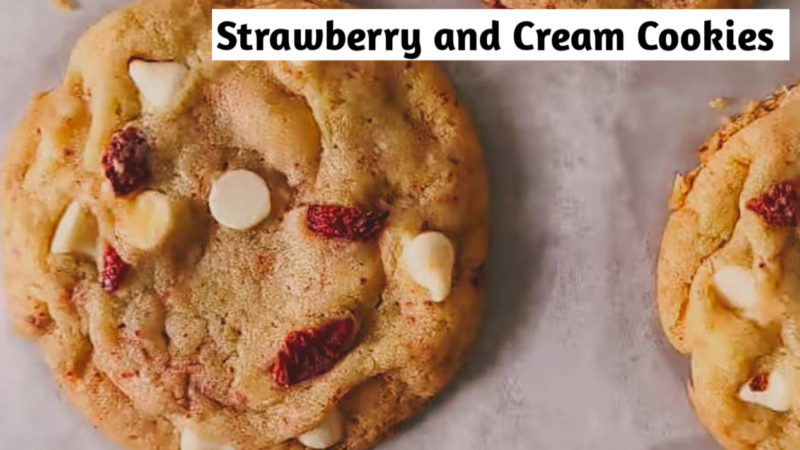 30 mins Yummy Strawberry and Cream Cookies