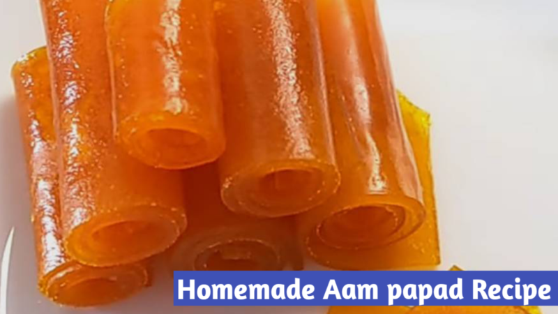 20 minutes Homemade Aam papad recipe