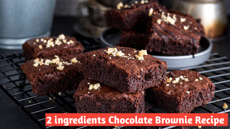 2 ingredients Chocolate Brownies Recipe