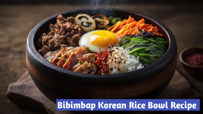 Bibimbap Korean Rice Bowl with Vegetables