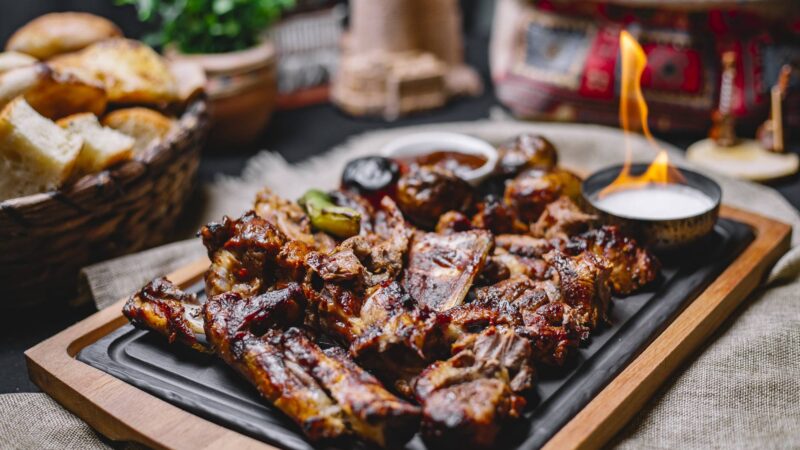 Barbecue ribs recipe grill