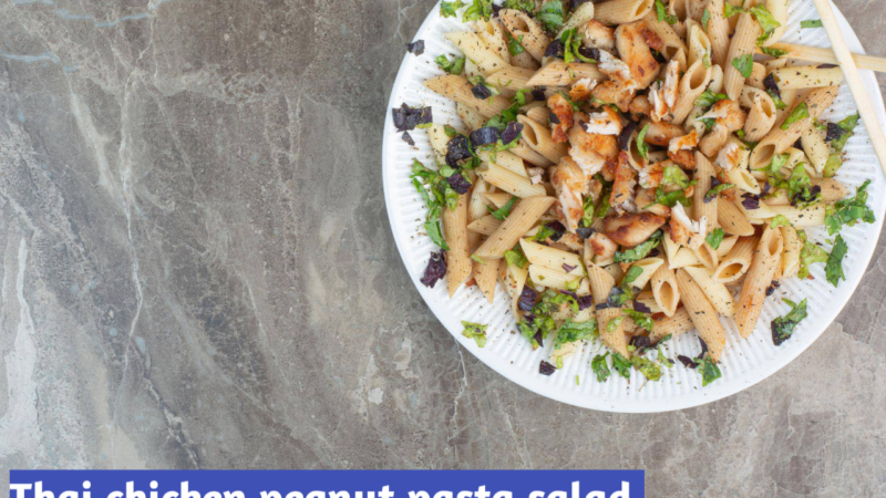 Thai chicken peanut Pasta Salad