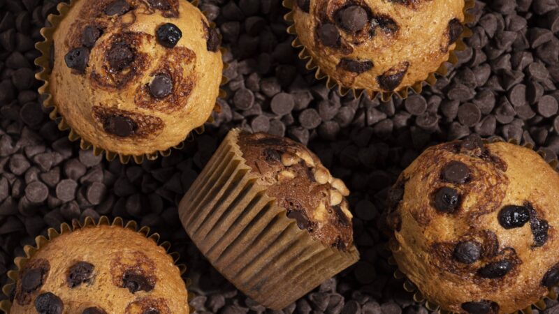 Gluten free banana chocolate chip muffins