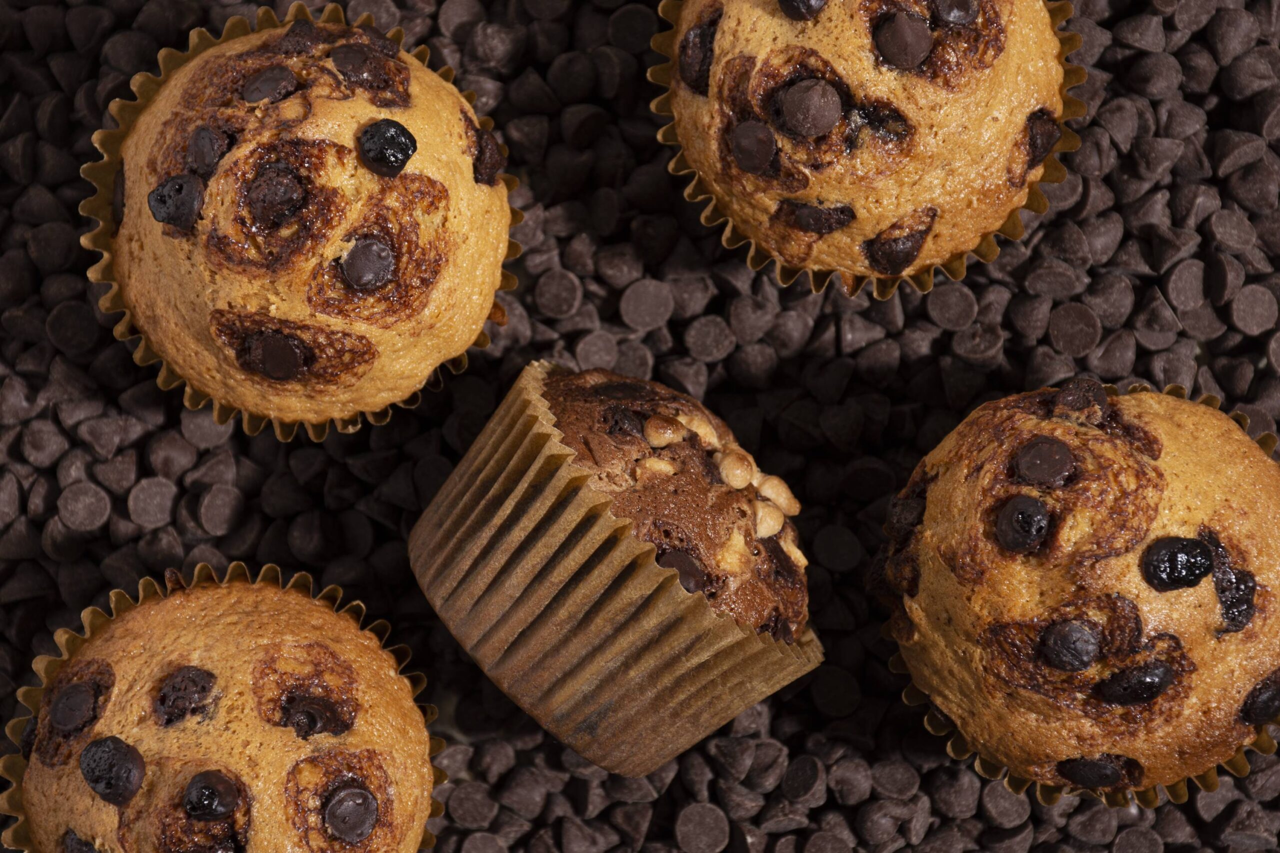 Gluten free banana chocolate chip muffins