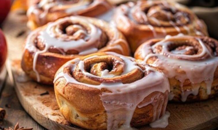 Apple cinnamon roll cake recipe