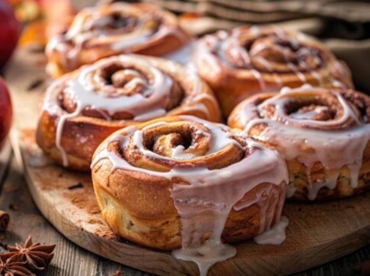 Apple cinnamon roll cake recipe